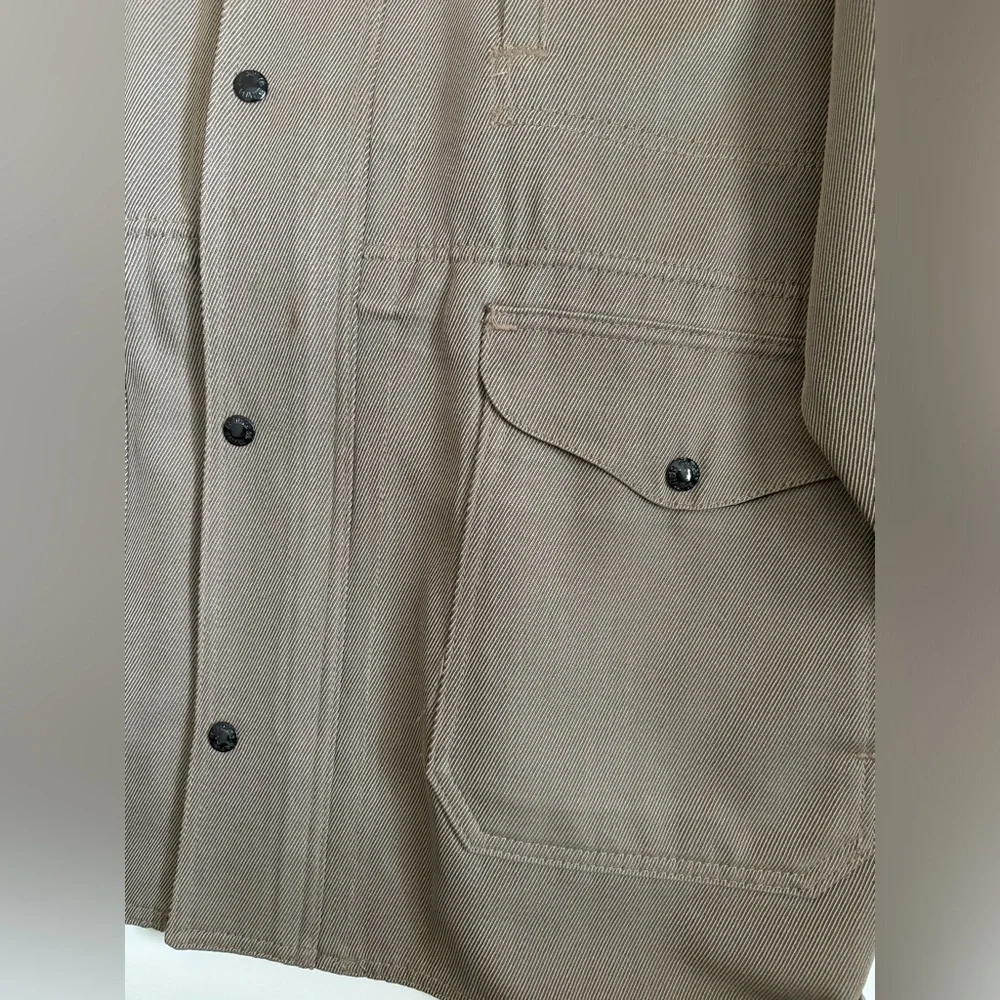 Filson Jacket Mens XXL Beige Weekender Virgin Wool Full Workwear Whipcord 0018 - Picture 3 of 13